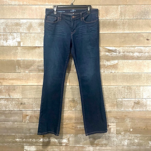 Ann Taylor Loft Modern bootcut dark wash jeans size 8 - Picture 1 of 6